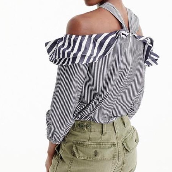 J.Crew Off The Shoulder Halter Top blouse - Picture 9 of 9
